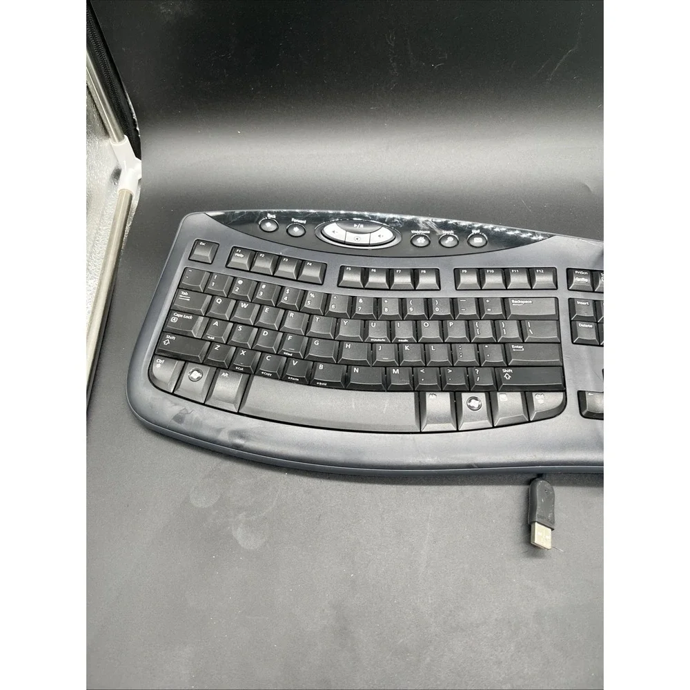 Microsoft Comfort Curve USB Keyboard 2000 v1.0 1047 Ergonomic KU-0459 TESTED